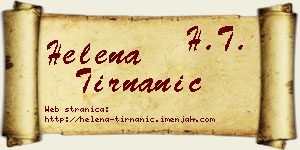 Helena Tirnanić vizit kartica